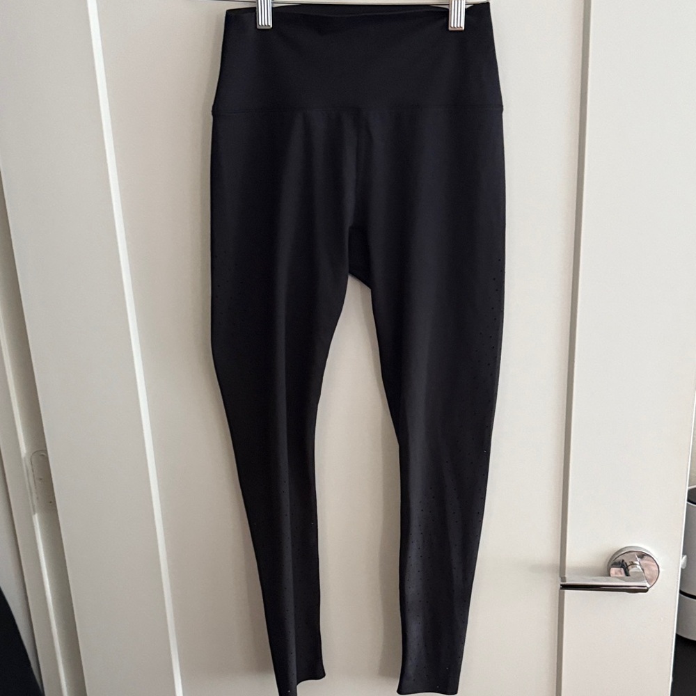 BuffBunny Black Leggings w/ Side Perforation